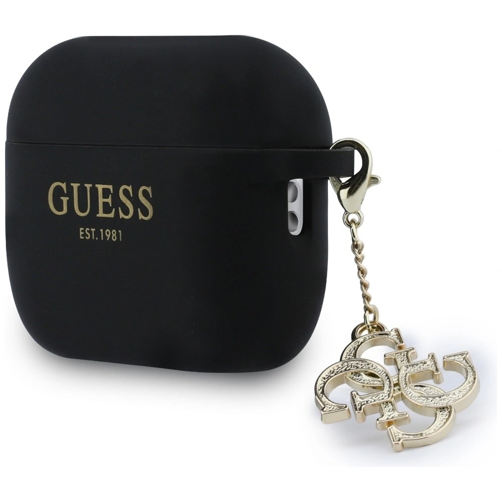 Zdjęcie do “Guess Silicone 4G Charm czarny - etui AirPods Pro 3”.