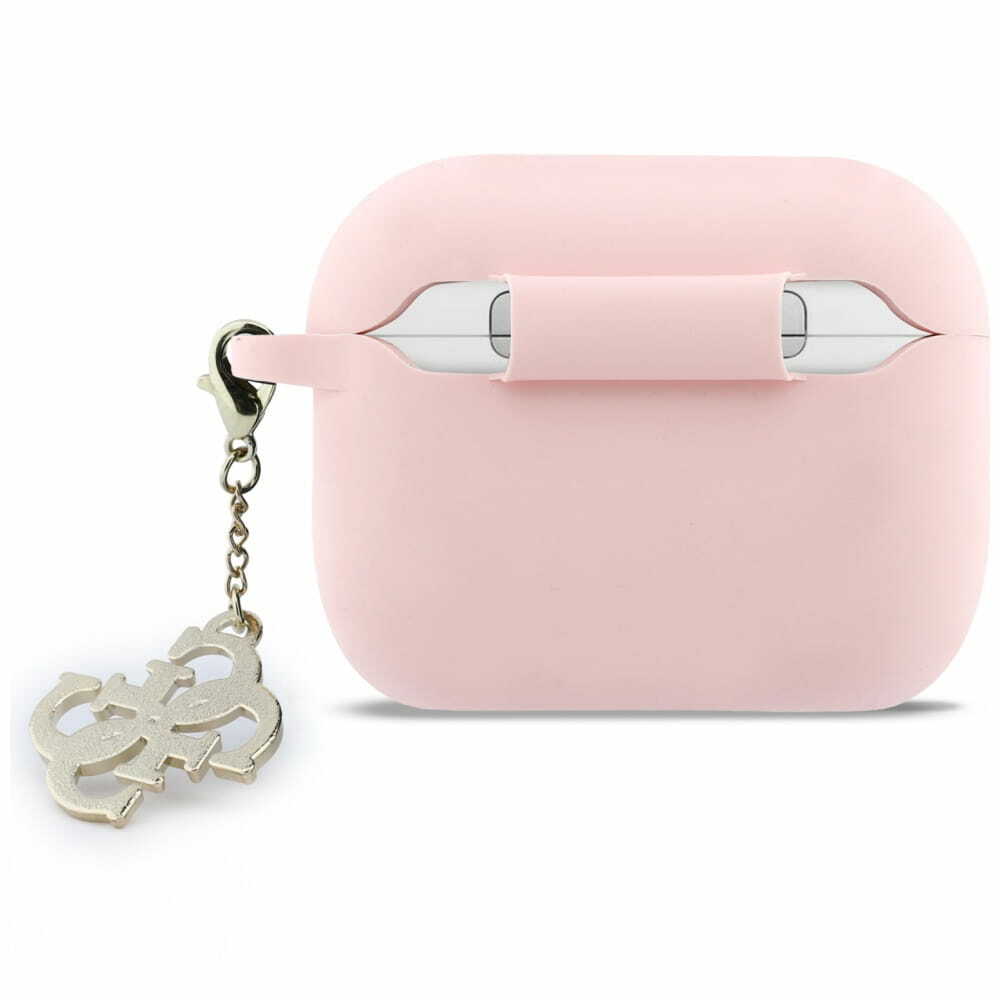 Zdjęcie do “Guess Silicone 4G Charm różowy - etui AirPods Pro 3”.