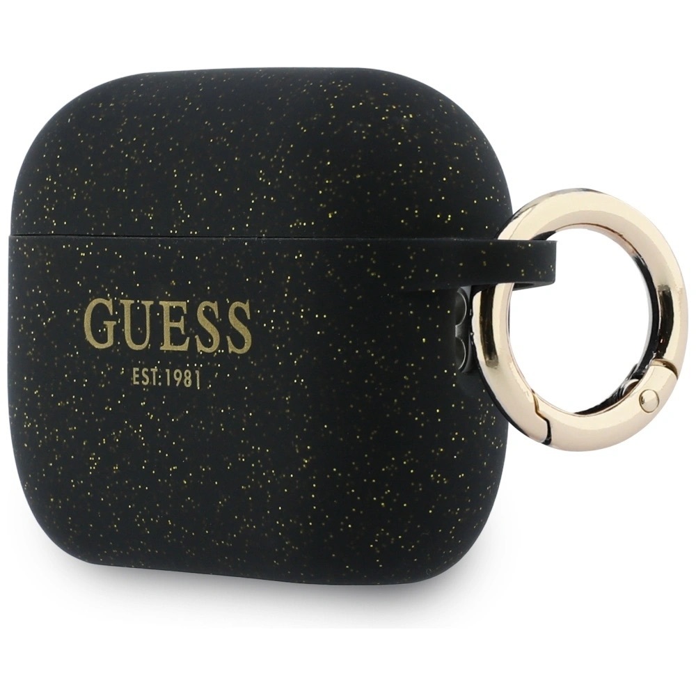 Zdjęcie do “Guess Silicone Glitter Ring czarny - etui AirPods Pro 3”.