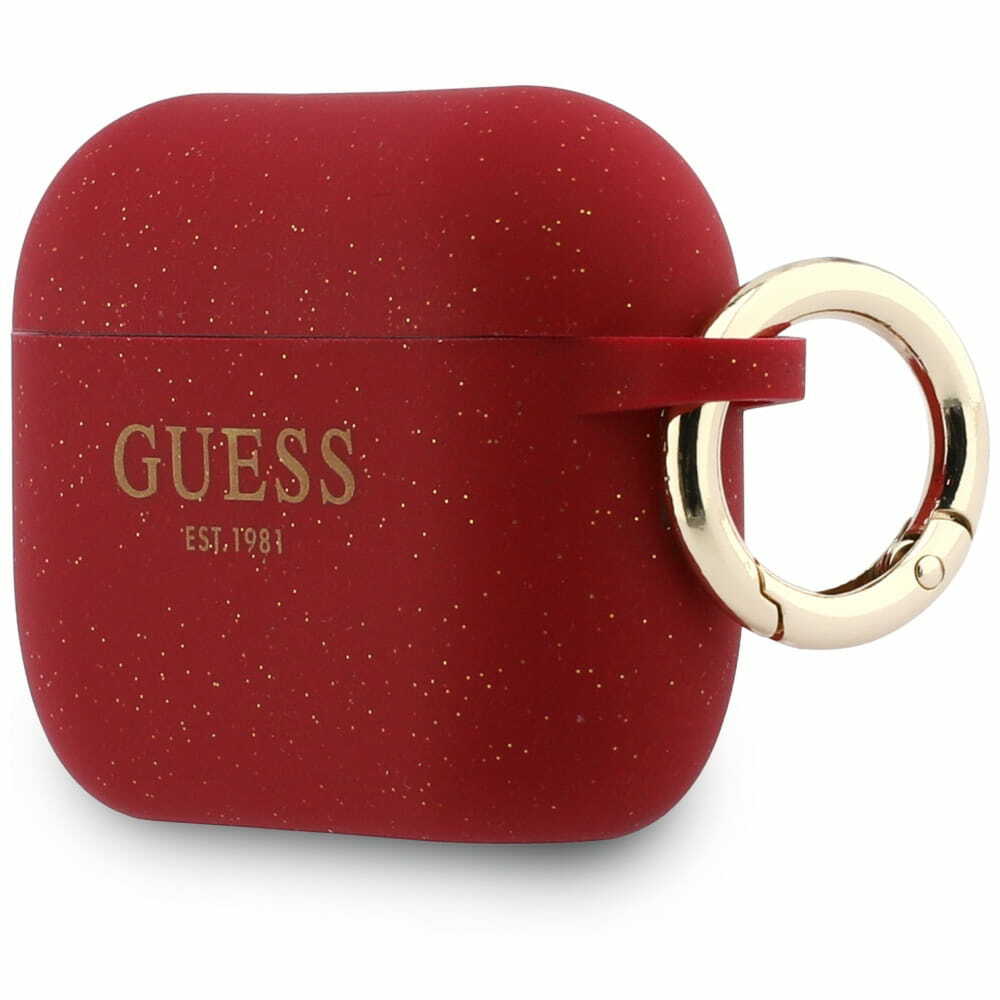 Zdjęcie do “Guess Silicone Glitter Ring fuksja - etui AirPods Pro 3”.