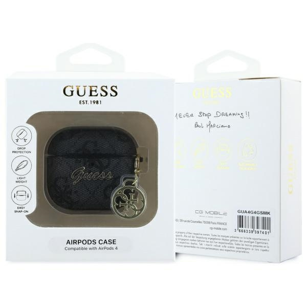 Zdjęcie do “Guess 4G Charm Collection czarny - etui AirPods 4”.