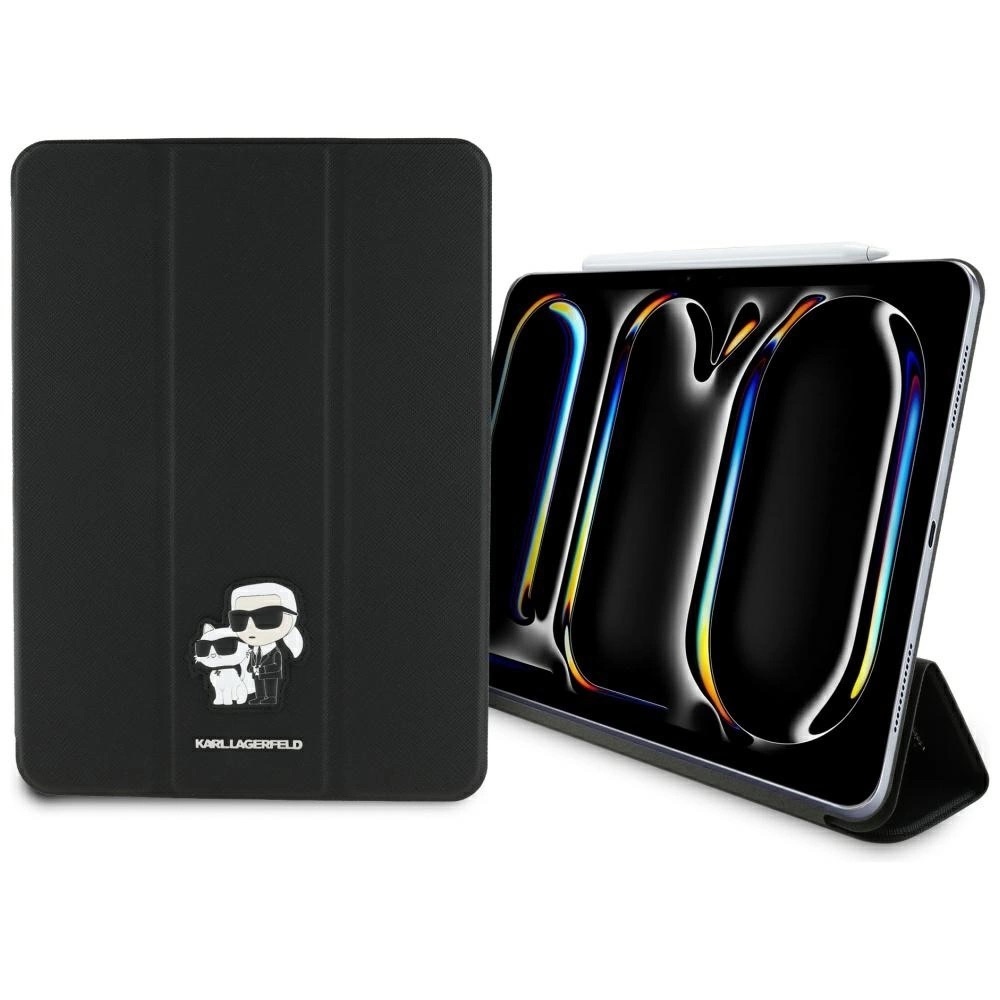 Zdjęcie do “Karl Lagerfeld Saffiano Magnetic Karl &Choupette czarny - etui iPad Pro 13" (2024/2025)”.