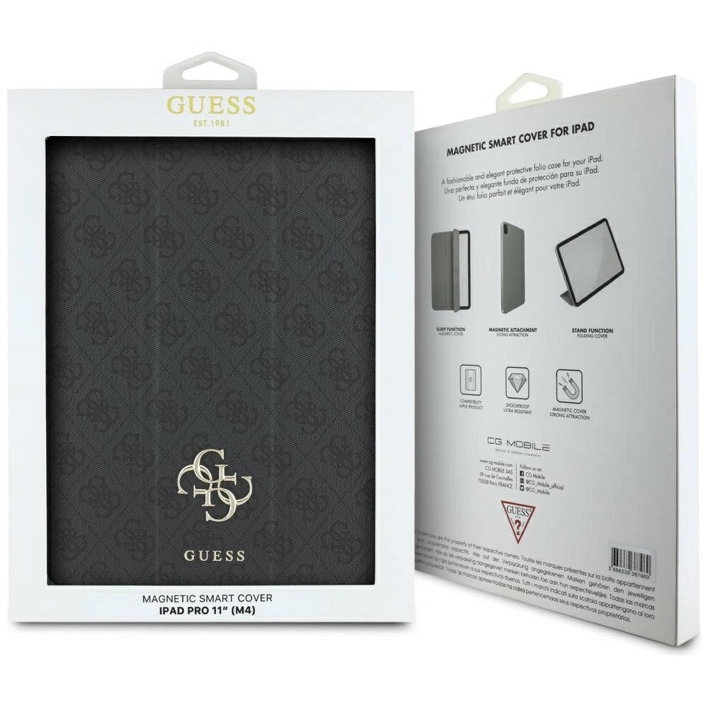 Zdjęcie do “Guess Magnetic 4G Big Logo czarny - etui iPad Pro 13" (2024/2025)”.