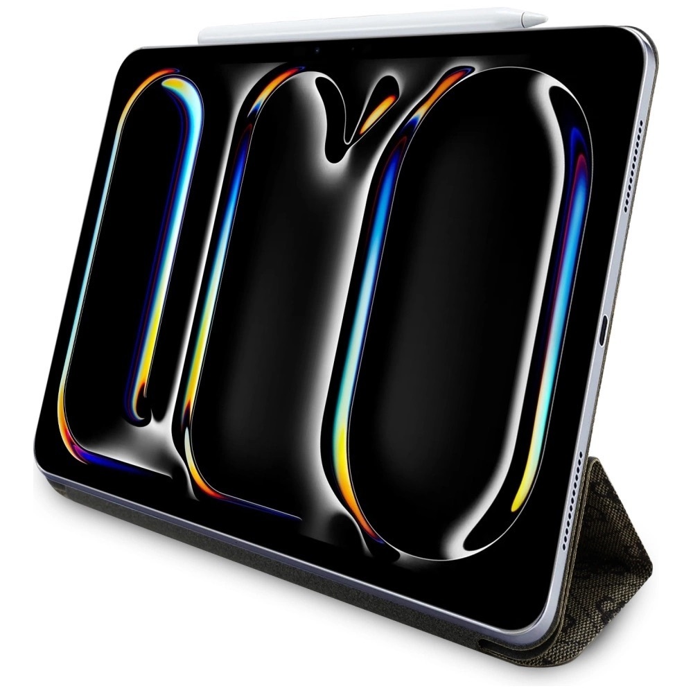 Zdjęcie do “Guess Magnetic 4G Big Logo brązowy - etui iPad Pro 11" (2024/2025)”.