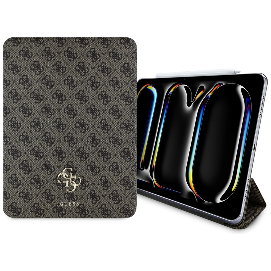Zdjęcie do “Guess Magnetic 4G Big Logo brązowy - etui iPad Pro 13" (2024/2025)”.