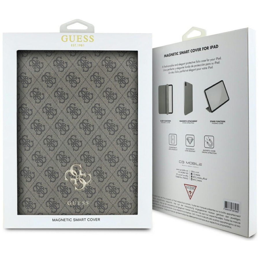 Zdjęcie do “Guess Magnetic 4G Big Logo brązowy - etui iPad Pro 13" (2024/2025)”.