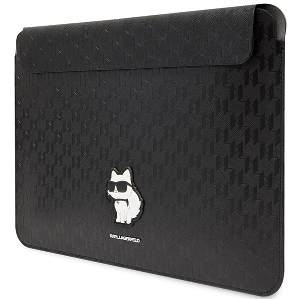 Zdjęcie do “Karl Lagerfeld laptop Sleeve Saffiano Monogram Choupette czarny - pokrowiec Macbook 16"”.