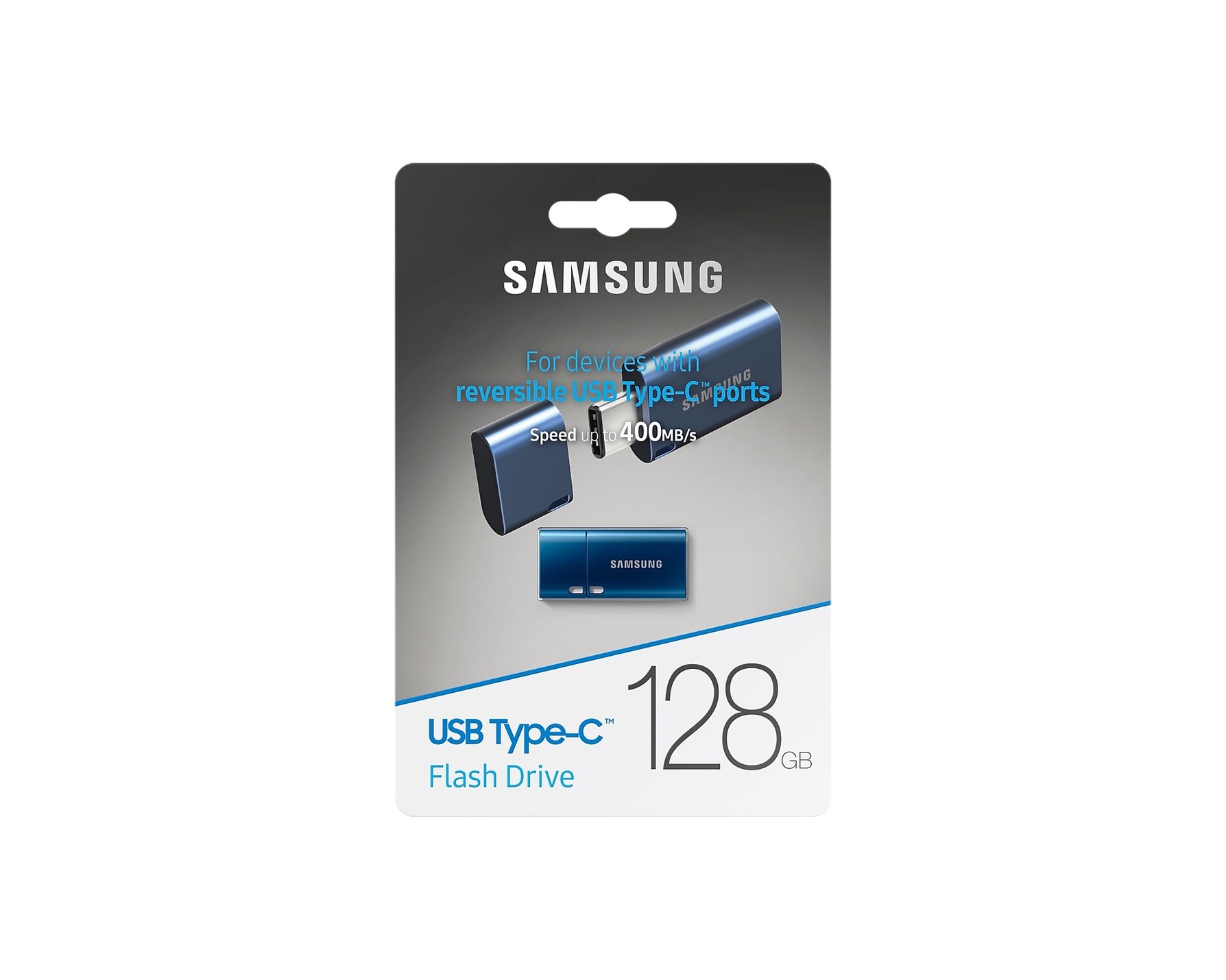 Zdjęcie do “Samsung Flash Drive USB-C 128GB blue - pendrive - Produkt używany”.