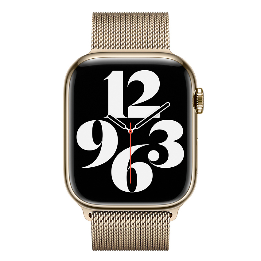 Zdjęcie do “Apple 45mm Gold Milanese Loop - Produkt otwarty”.