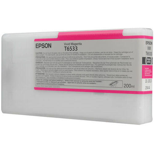 Epson tusz Vivid Magenta T6533 poj. 200ml do drukarki Stylus Pro 4900 (C13T653300)