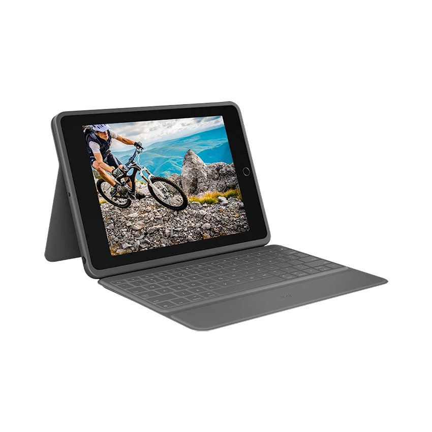 Zdjęcie do “Logitech Rugged Folio Graphite - klawiatura dla iPad 10,2"”.