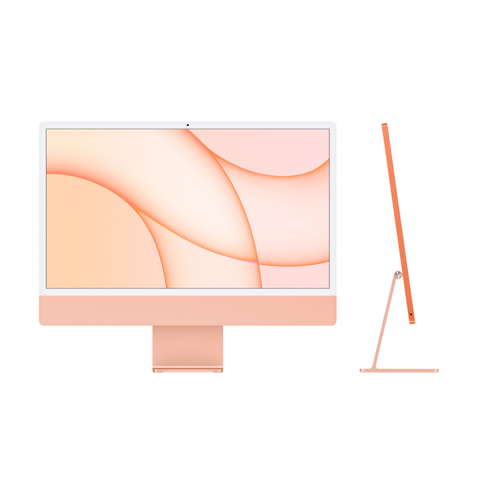 Apple iMac Retina 4,5K 24’’ M1/8GB/256GB SSD/GPU M1 (8 rdzeni) (pomarańczowy)