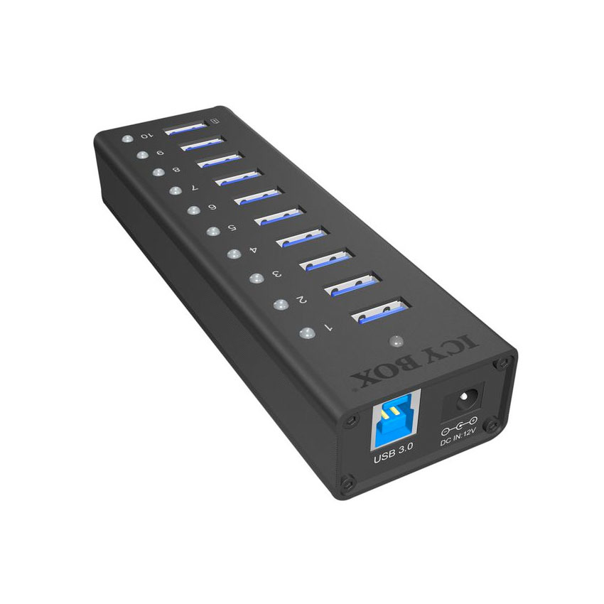 Zdjęcie do “ICYBOX aktywny 10-portowy hub”.