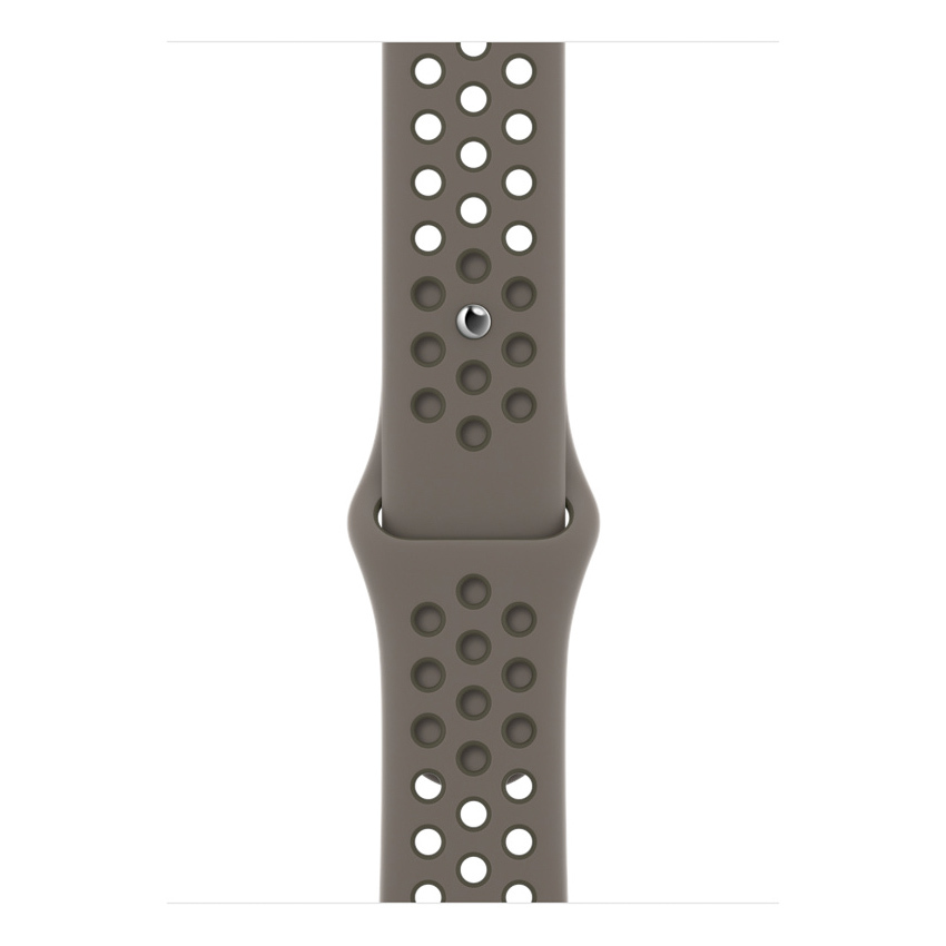 Apple Watch pasek sportowy Nike w kolorze Olive Gray/Cargo Khaki do koperty 42/44/45 mm