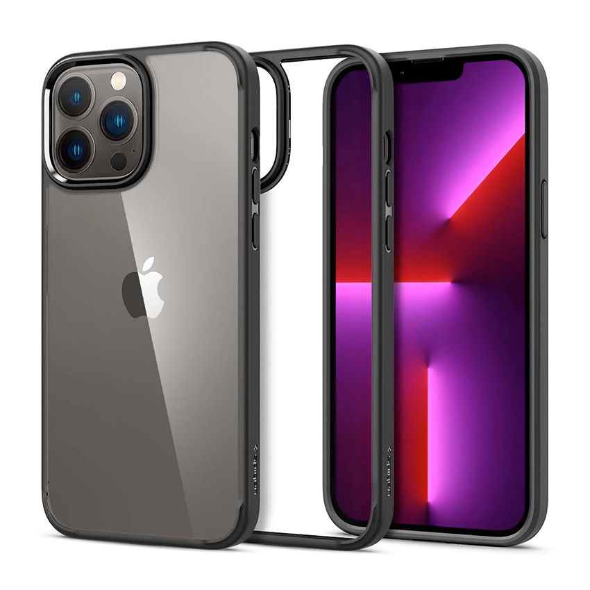 Spigen Ultra Hybrid etui do iPhone 13 Pro Max (czarny mat)