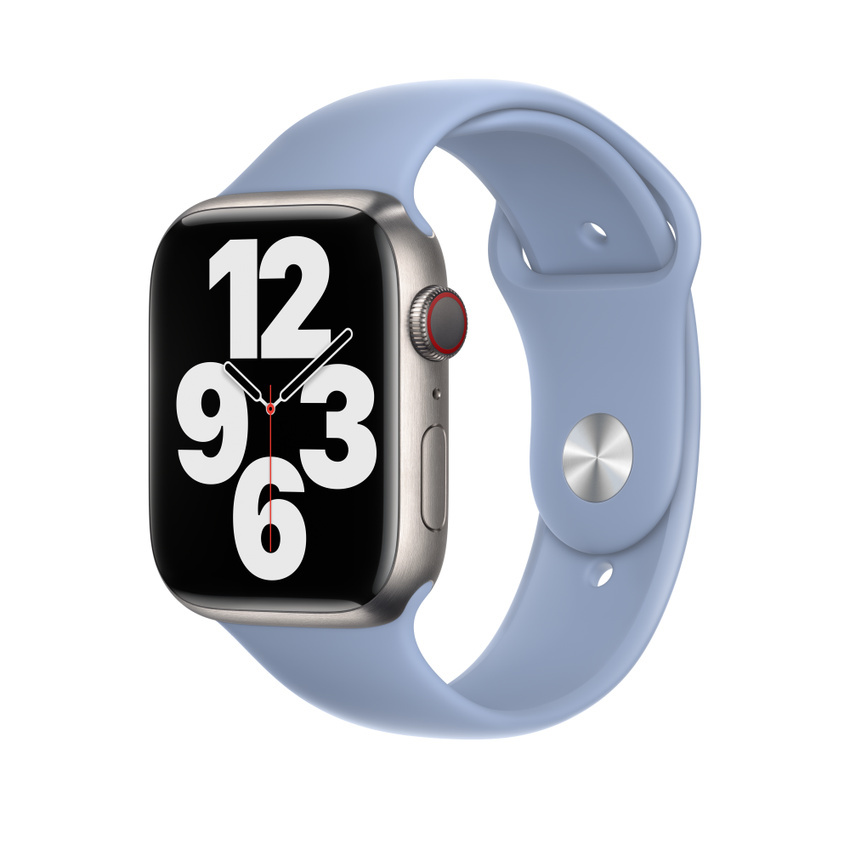 Apple Watch pasek sportowy w kolorze niebieskiej mgły do koperty 42/44/45 mm