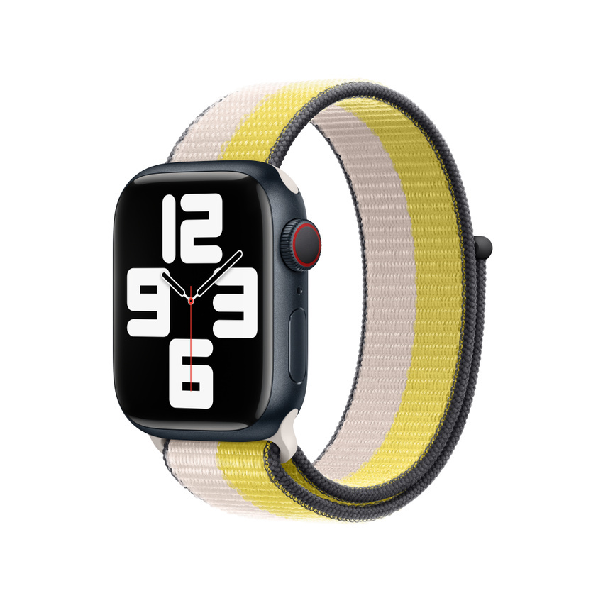 Apple Watch opaska sportowa w kolorze mlecznej owsianki/skórki cytryny do koperty 38/40/41 mm