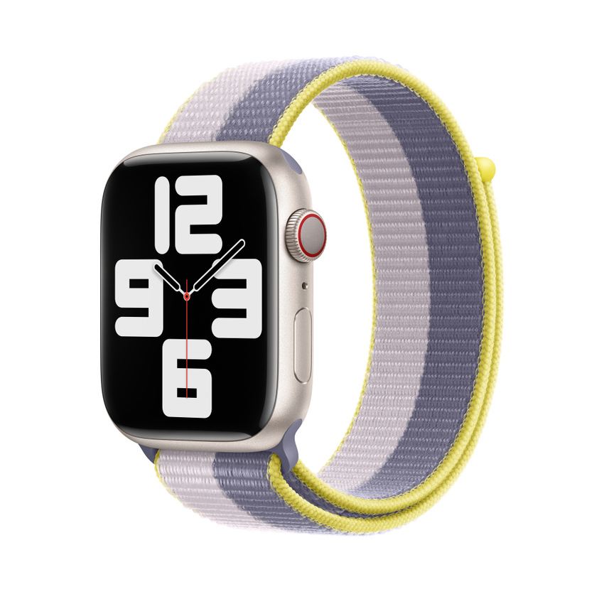 Zdjęcie do “Apple 45mm Lavender Gray/Light Lilac Sport Loop”.