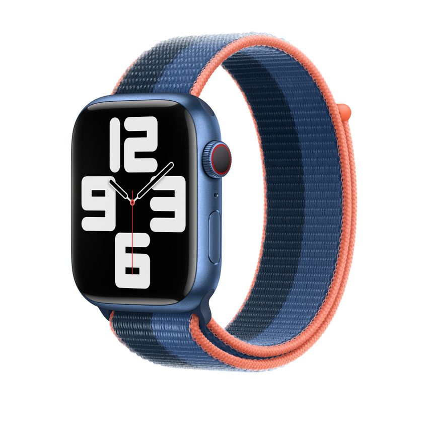 Zdjęcie do “Apple 45mm Blue Jay/Abyss Blue Sport Loop - Extra Large”.