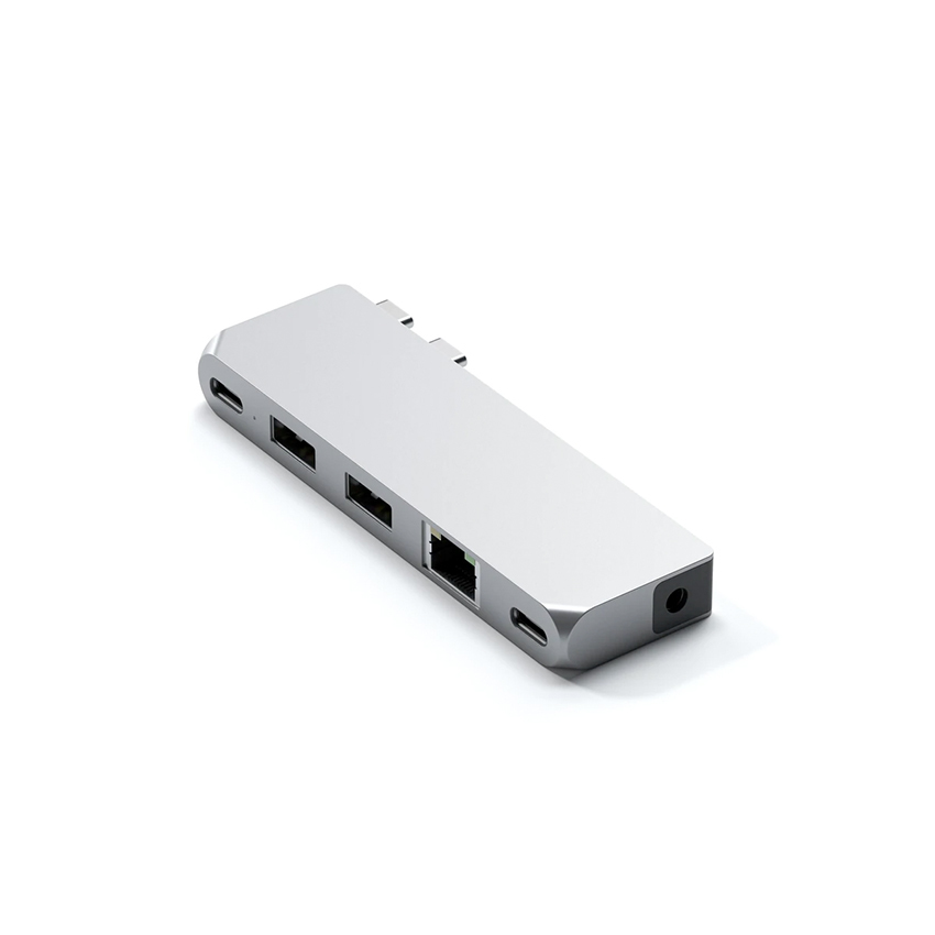 Satechi Pro Hub Mini USB-C/USB4/2xUSB-A/Audio 3.5mm jack/Gigabit Ethernet (srebrny)