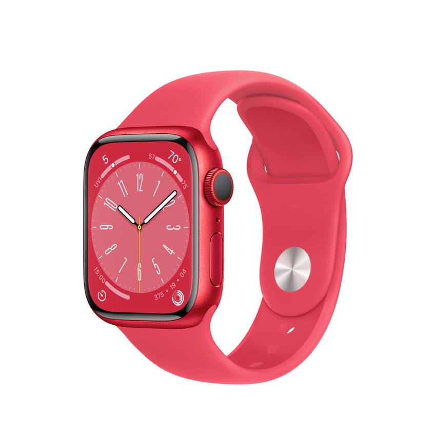 Apple Watch Series 8 41mm GPS + Cellular aluminium w kolorze (PRODUCT)RED z paskiem sportowym w kolorze (PRODUCT)RED