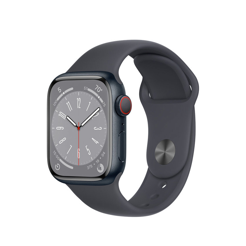 Apple Watch Series 8 45mm GPS + Cellular aluminium w kolorze północy z paskiem sportowym w kolorze północy