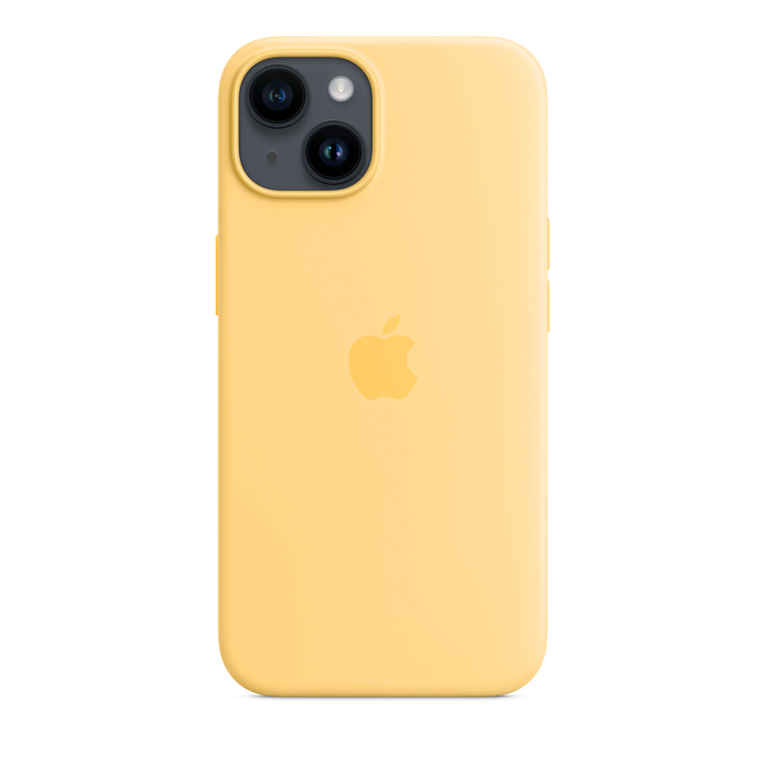 Apple Silicone Case etui z MagSafe do iPhone 14 (bladożółty)