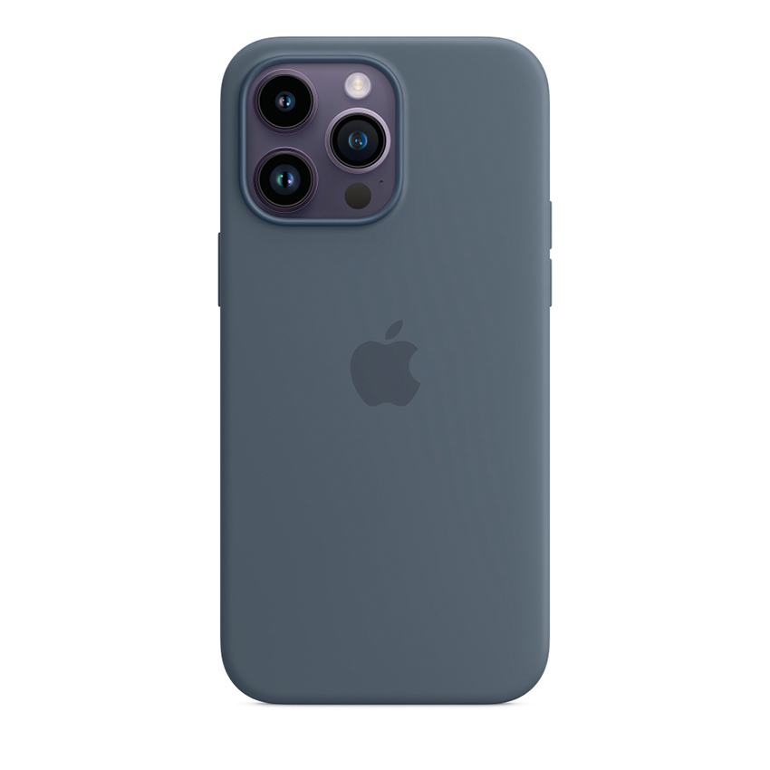 Apple Silicone Case etui z MagSafe do iPhone 14 Pro Max (sztormowy błękit)