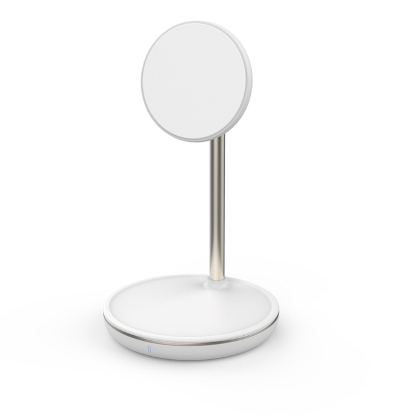 Zdjęcie do “B.On 2-in-1 Magnetic Wireless Charger Magsafe White - ładowarka indukcyjna”.