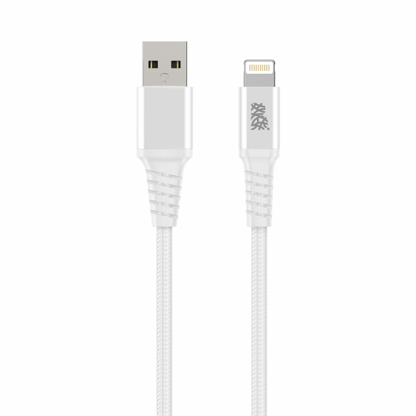 Zdjęcie do “B.On Cotton USB-A Lightning 2m White - kabel lightning”.