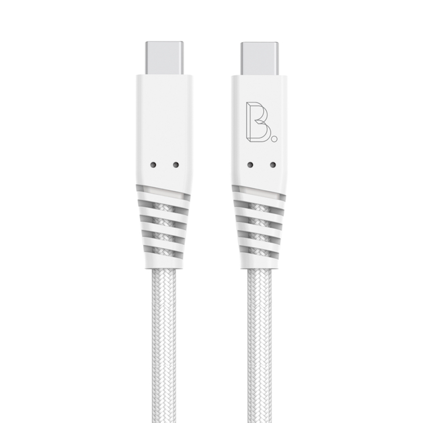 B.On Cotton kabel USB-C/USB-C 1m 80W (biały)