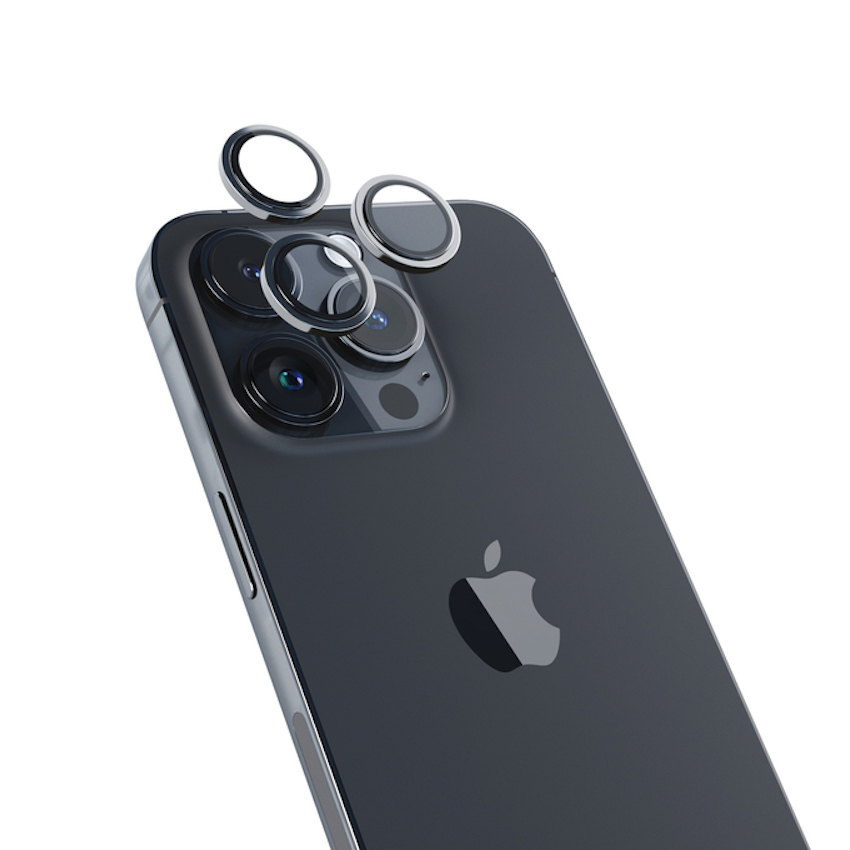 Zdjęcie do “Epico Camera Lens - szkło ochronne na kamere dla iPhone 14 Pro / 14 Pro Max (Space Black)”.