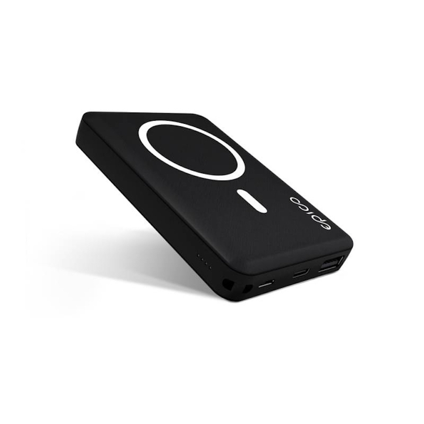 Epico Magnetic Wireless Powerbank Black - powerbank