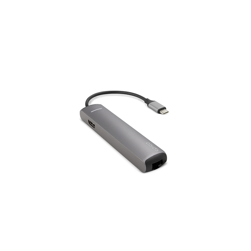 Epico Type-C HUB Slim przejściówka USB-C (gwiezdna szarość)