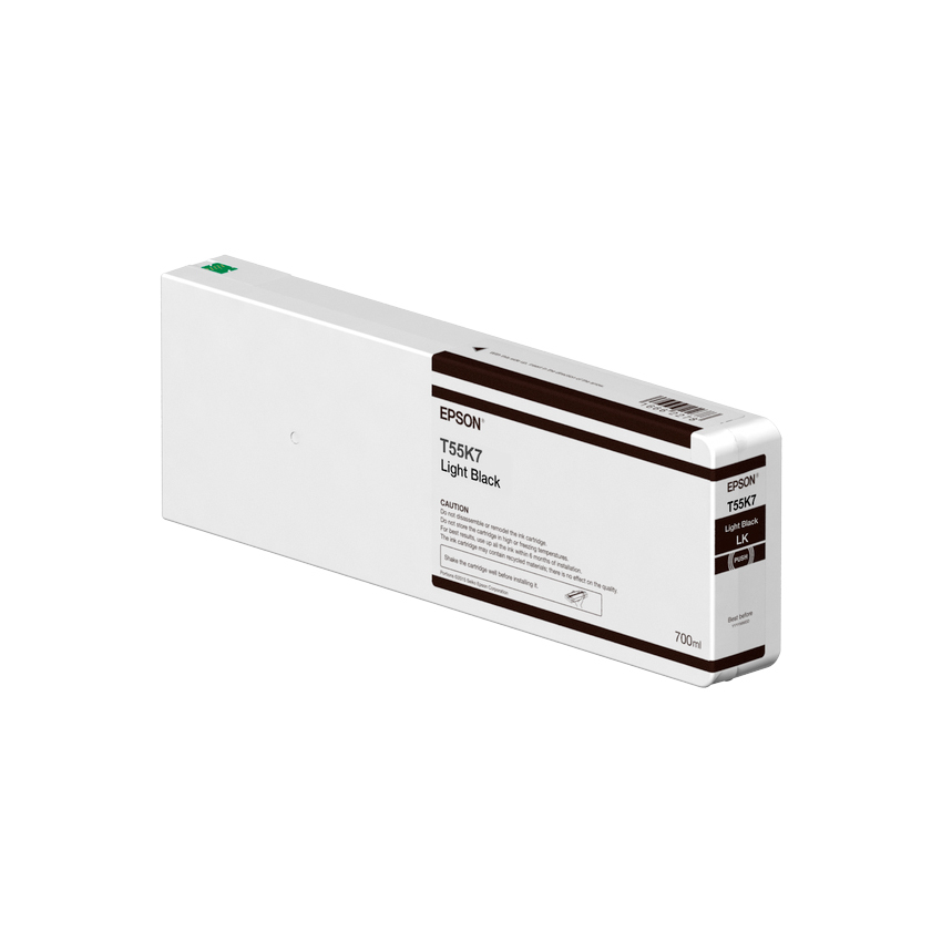 Zdjęcie do “Epson atrament Singlepack Light Black T55K700 UltraChrome HDX/HD 700ml”.
