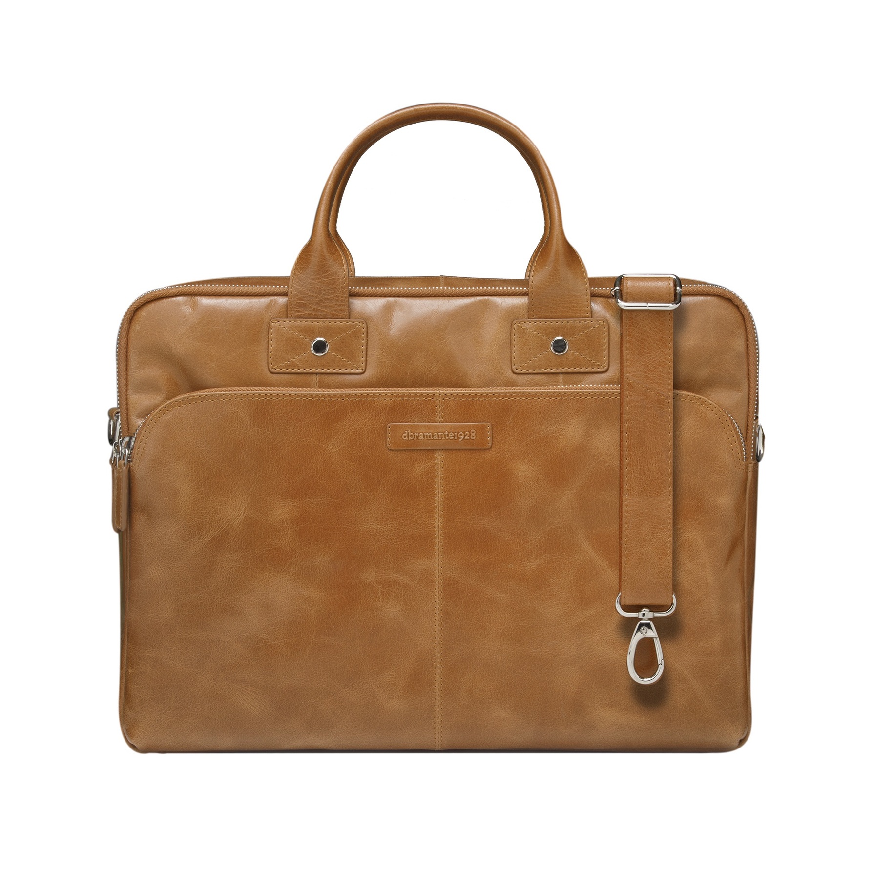 Zdjęcie do “dBramante Kronborg Tan - skórzana torba do MacBook 16"”.