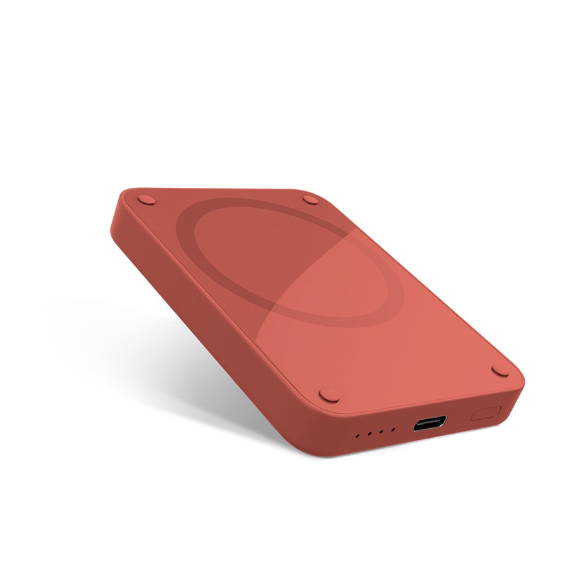 Zdjęcie do “Epico Magnetic Wireless Powerbank Red 4200 mAh - powerbank”.