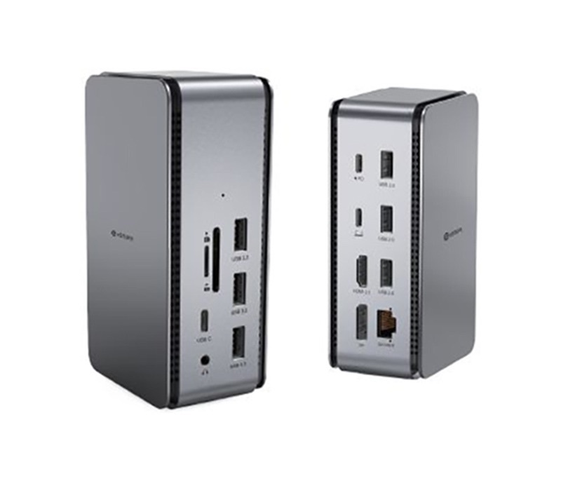 Zdjęcie do “eStuff Pro Dual Dock excluding USB4 - stacja dokująca”.