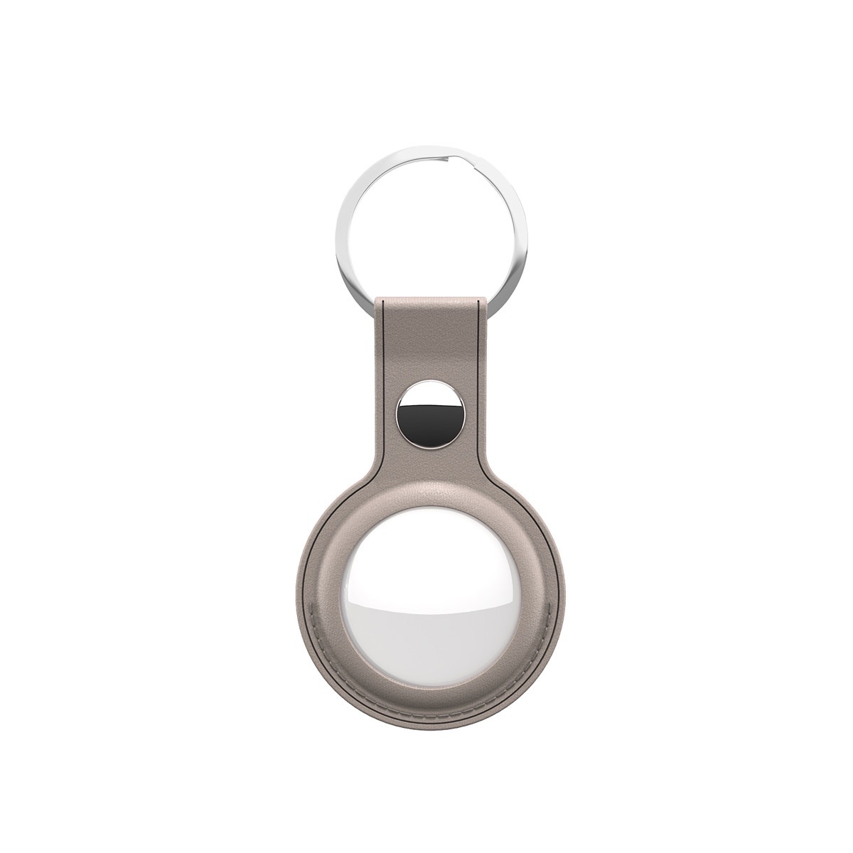 KeyBudz AirTag Keyring Sandy Beige - skórzane etui ochronne do AirTag
