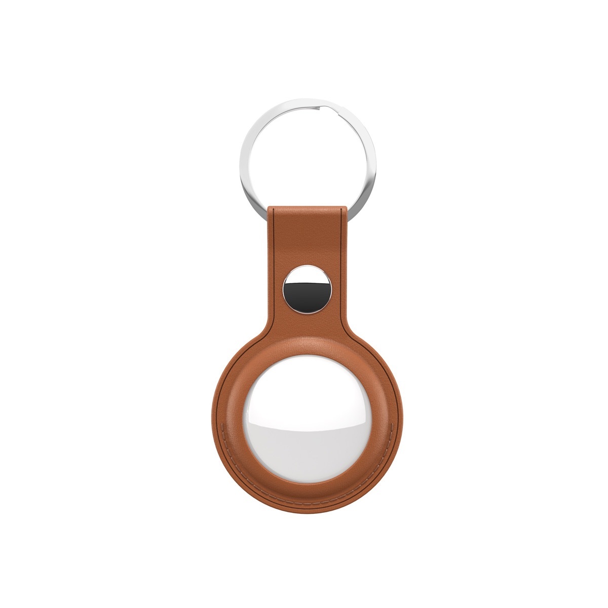 KeyBudz AirTag Keyring Tan - skórzane etui ochronne do AirTag