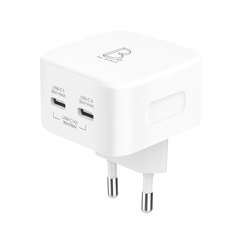 B.On Travel Charger 35W GaN 2x USB-C White - ładowarka sieciowa
