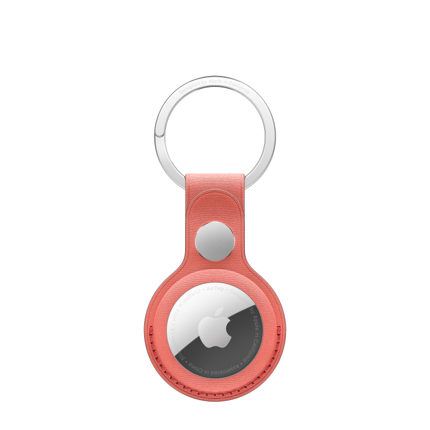Apple AirTag FineWoven Key Ring - Coral