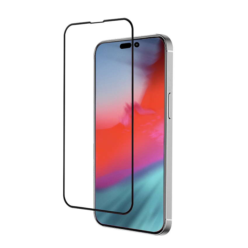 Jinya Defender Glass Screen Protector Black - szkło iPhone 15 Pro Max