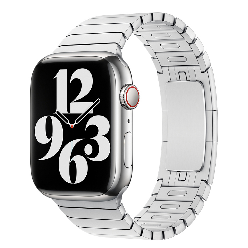 Apple bransoleta panelowa w kolorze srebrnym do koperty 42/44/45/49 mm