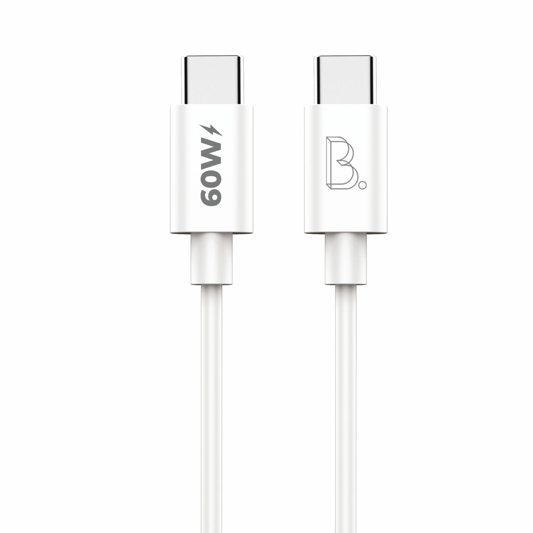 Zdjęcie do “B.On Cable USB-C to USB-C 1m White - przewód USB-C”.