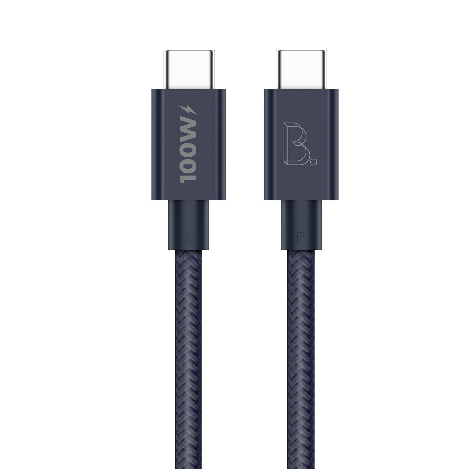 Zdjęcie do “B. On Nylon USB-C to USB-C 1m Midnight - przewód USB-C”.