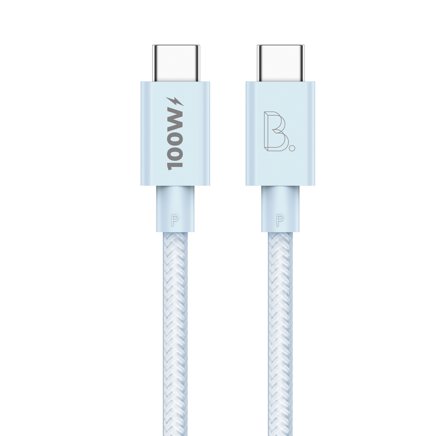 Zdjęcie do “B. On Nylon USB-C to USB-C 1m Blue - przewód USB-C”.