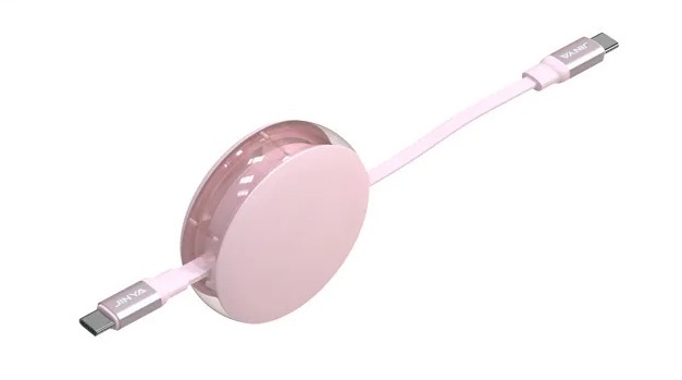 Zdjęcie do “Jinya EasyLink USB-C To C Cable 1m Pink - kabel USB-C”.