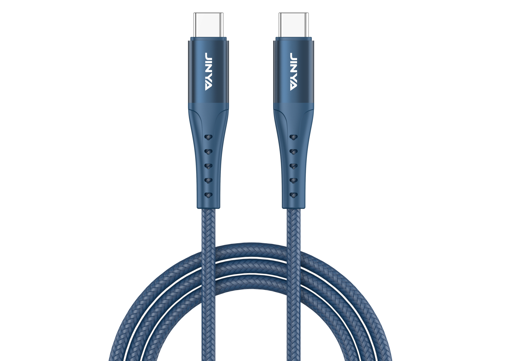 Zdjęcie do “Jinya TechLink USB-C To C Cable 1,8m Deep Blue - kabel USB-C”.