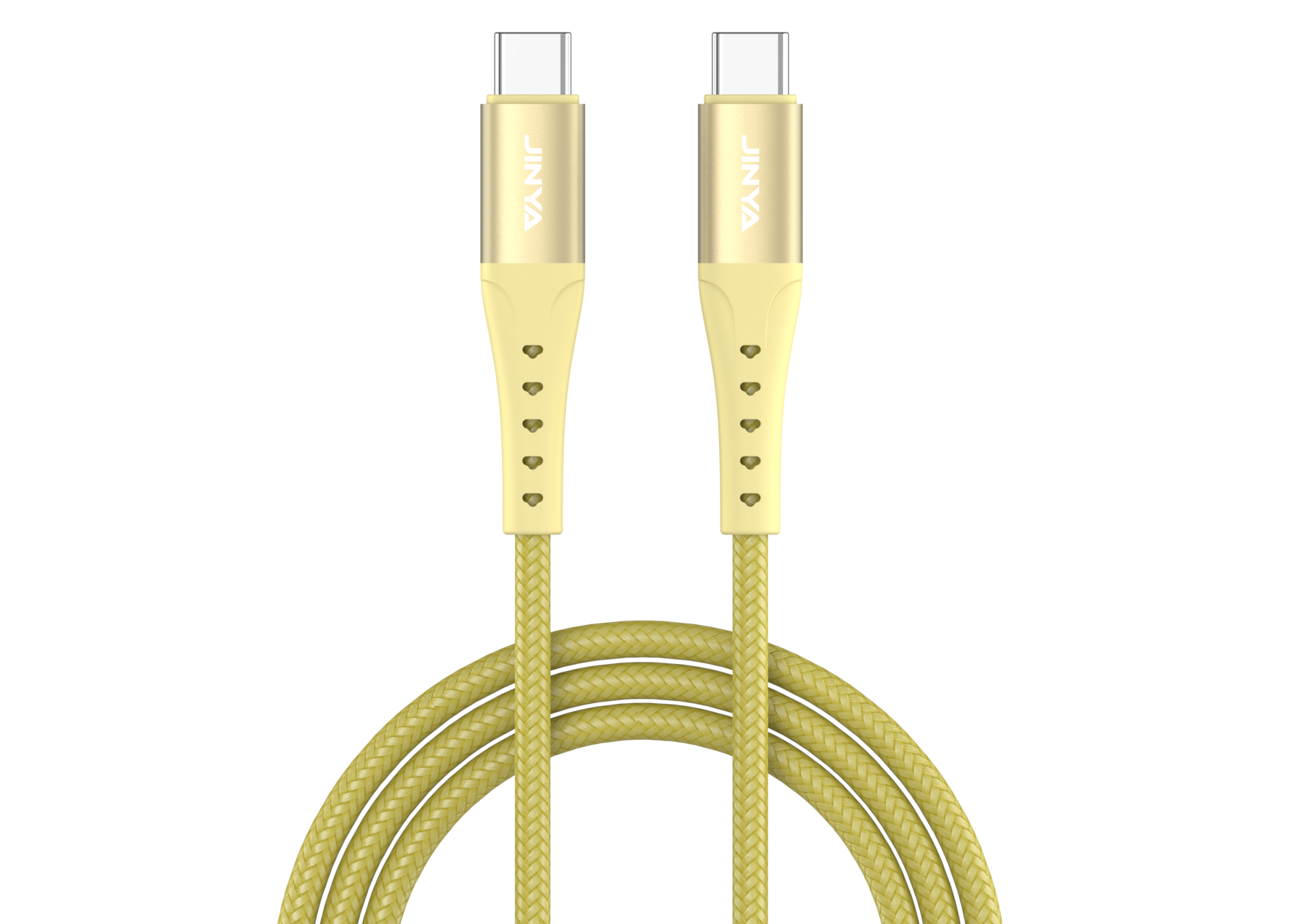 Zdjęcie do “Jinya TechLink USB-C To C Cable 1,8m Yellow - kabel USB-C”.